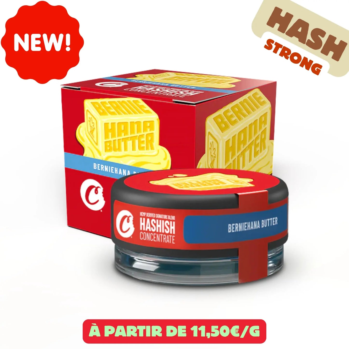 Cookies BerniehanaButter – Résine Indica Hybrid Infused 10-OH Premium EASYQUAL CBD SHOP