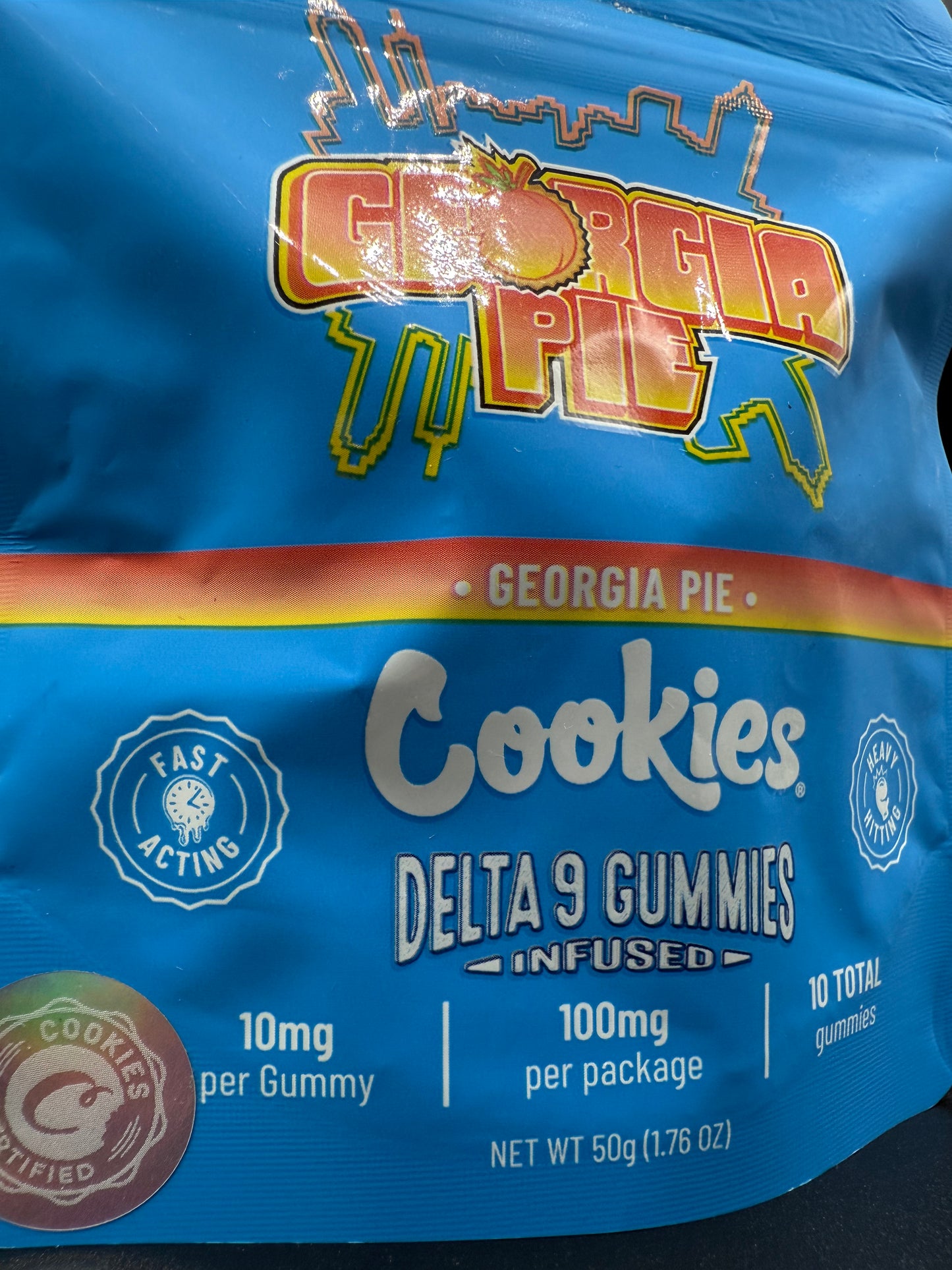 Gummies Delta-9 Cookies Georgia Pie | 10 mg THC – Saveur pêche EASYQUAL CBD SHOP