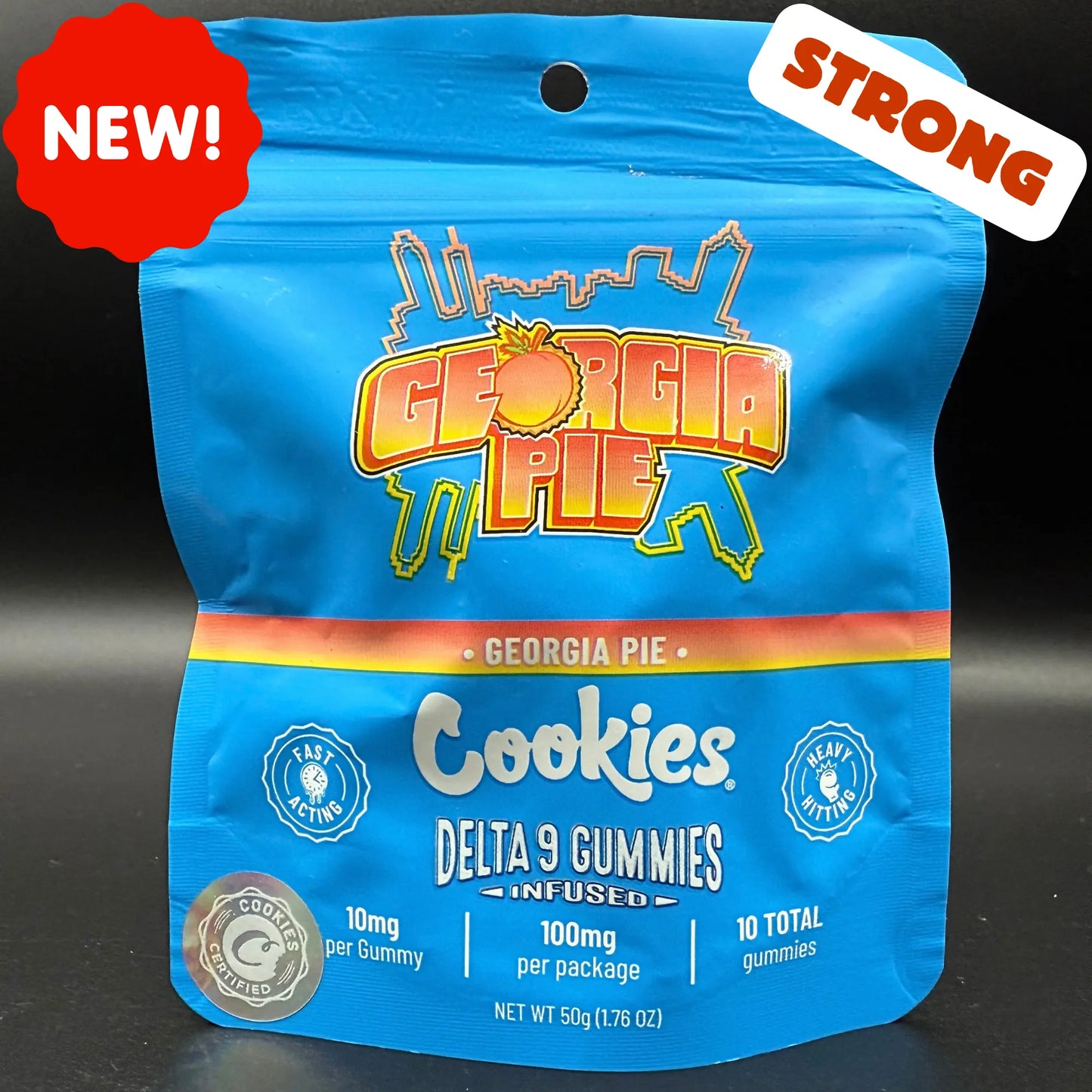 Gummies Delta-9 Cookies Georgia Pie | 10 mg THC – Saveur pêche EASYQUAL CBD SHOP