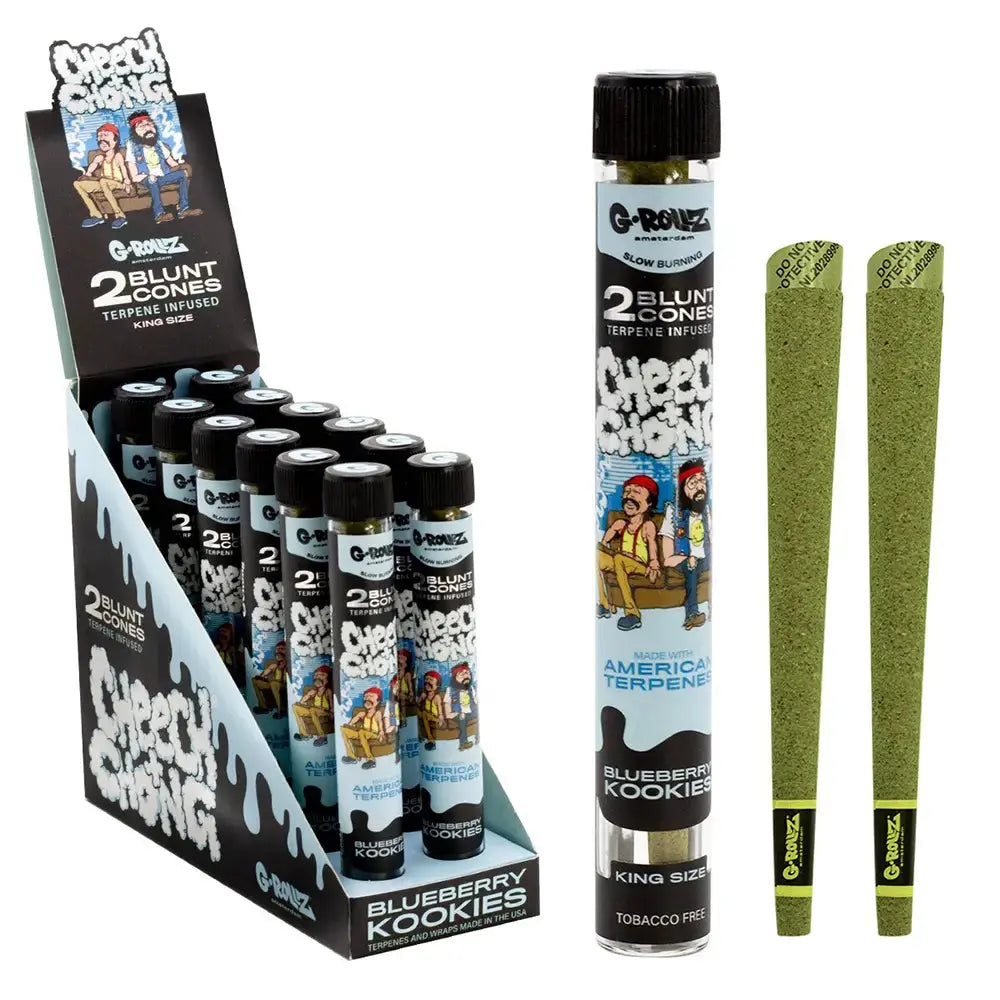 BLUNT PREROULE G ROLLZ CHEECH AND CHONG TERPENES BLUEBERRY KOOKIES PAR 2 EASYQUAL CBD SHOP