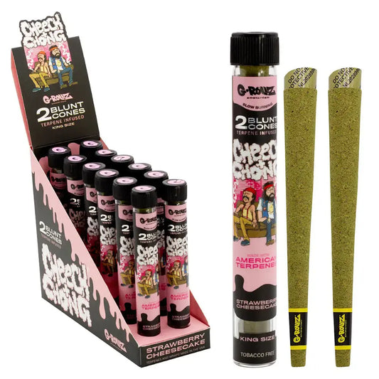BLUNT PREROULE G ROLLZ CHEECH AND CHONG TERPENES STRAWBERRY CHEESECAKE PAR 2 EASYQUAL CBD SHOP