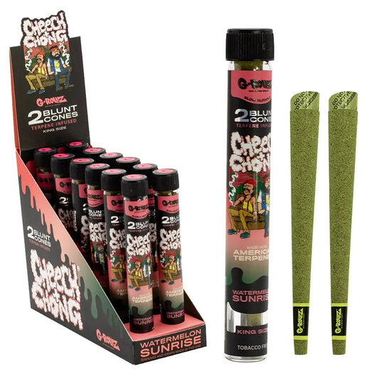 BLUNT PREROULE G ROLLZ CHEECH AND CHONG TERPENES WATERMELON SUNRISE PAR 2 EASYQUAL CBD SHOP