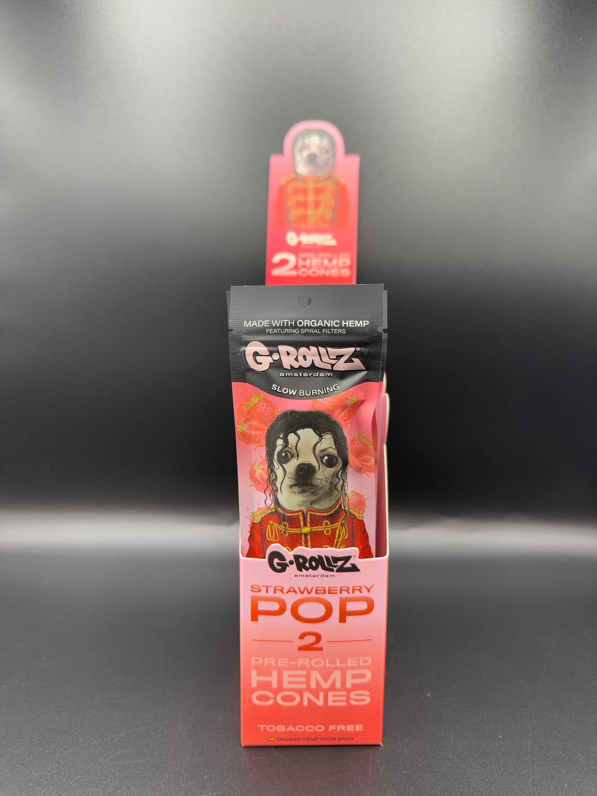 Blunt chanvre G-ROLLZ Fraise pre-roll X2 Strawberry pop EASYQUAL CBD SHOP