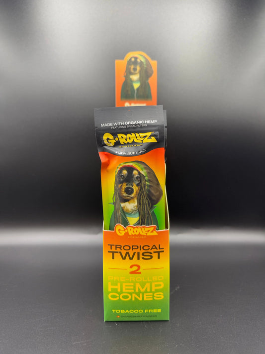 Blunt chanvre G-ROLLZ mangue pre-roll X2 Tropical twist EASYQUAL CBD SHOP