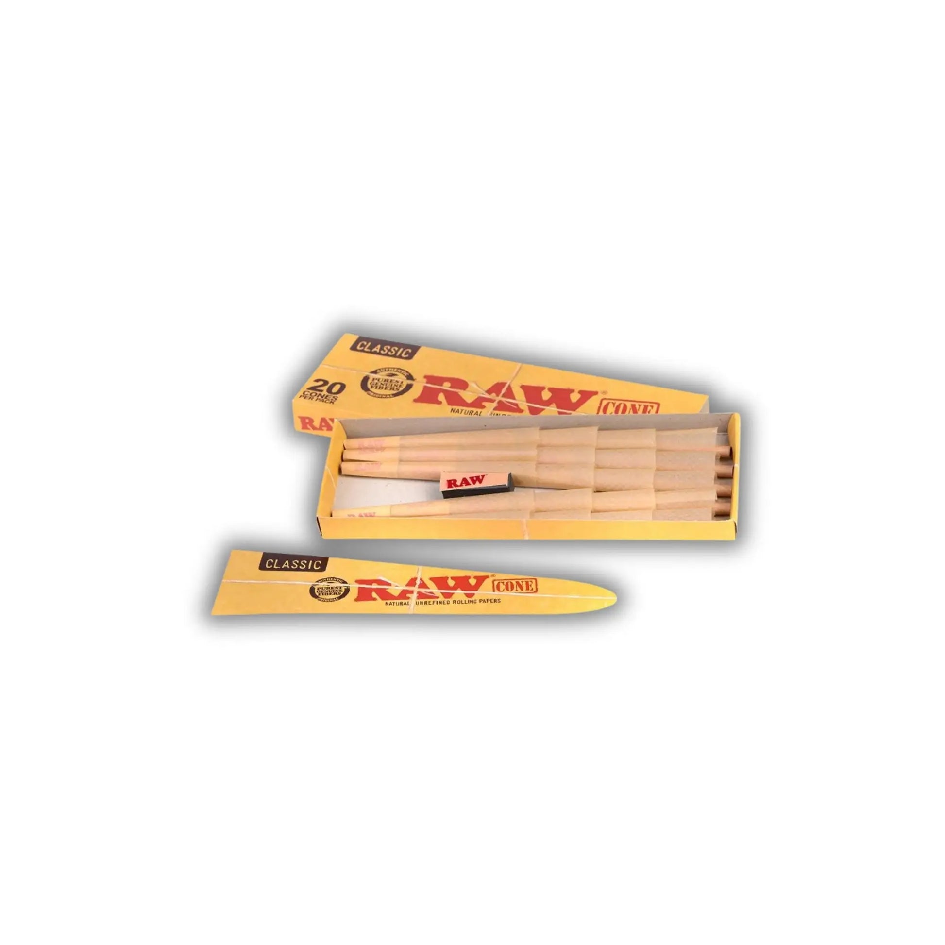 Cône pré-roulé 1/4 classic x20 (3/4) 8cm + remplisseur EASYQUAL CBD SHOP
