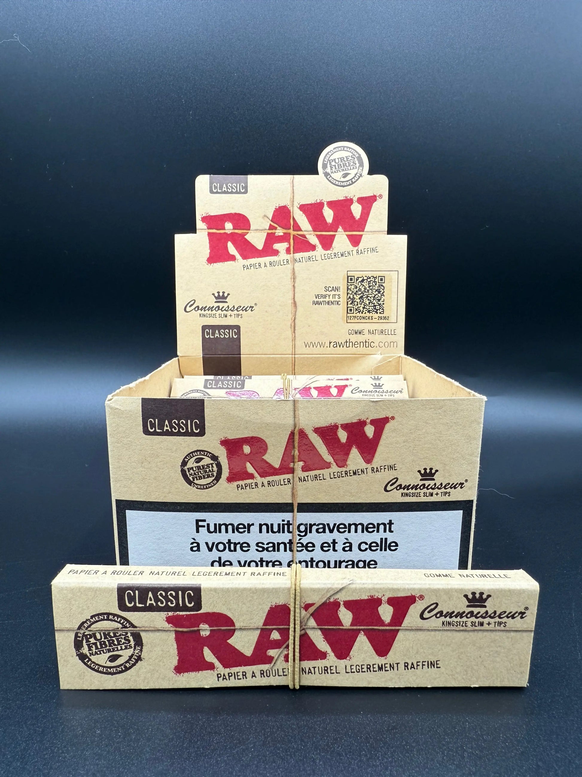 Feuilles RAW slim + tips Classic EASYQUAL CBD SHOP