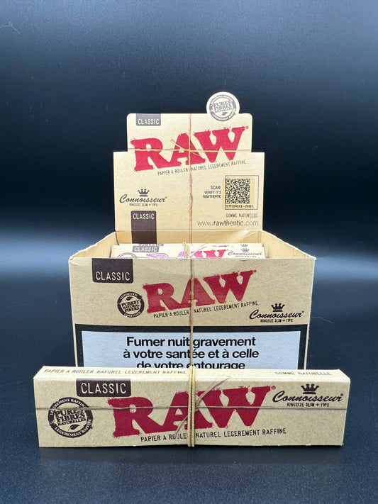 Feuilles RAW slim + tips Classic EASYQUAL CBD SHOP