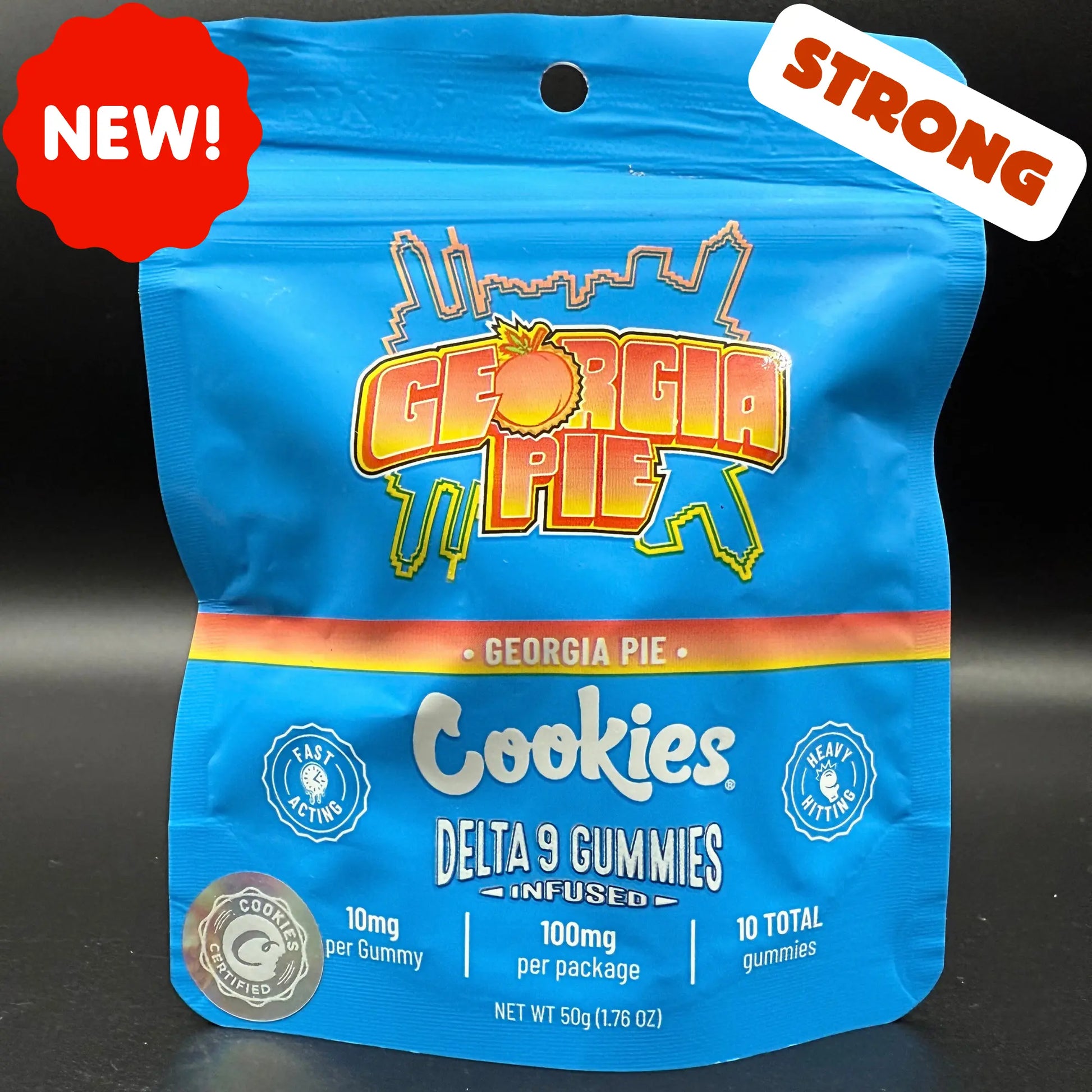 Gummies Delta-9 Cookies Georgia Pie | 10 mg THC – Saveur pêche EASYQUAL CBD SHOP