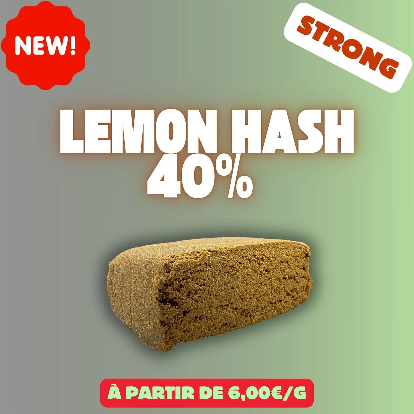 Lemon Hash 40% - Résine HIGH EFFECT EASYQUAL CBD SHOP