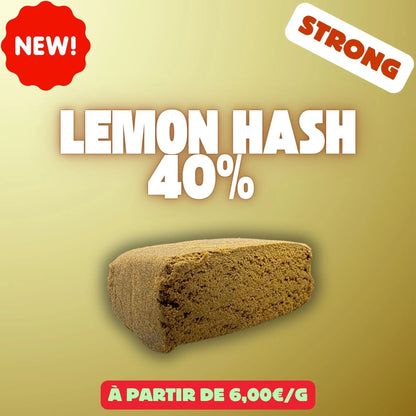 Lemon Hash 40% - Résine HIGH EFFECT EASYQUAL CBD SHOP