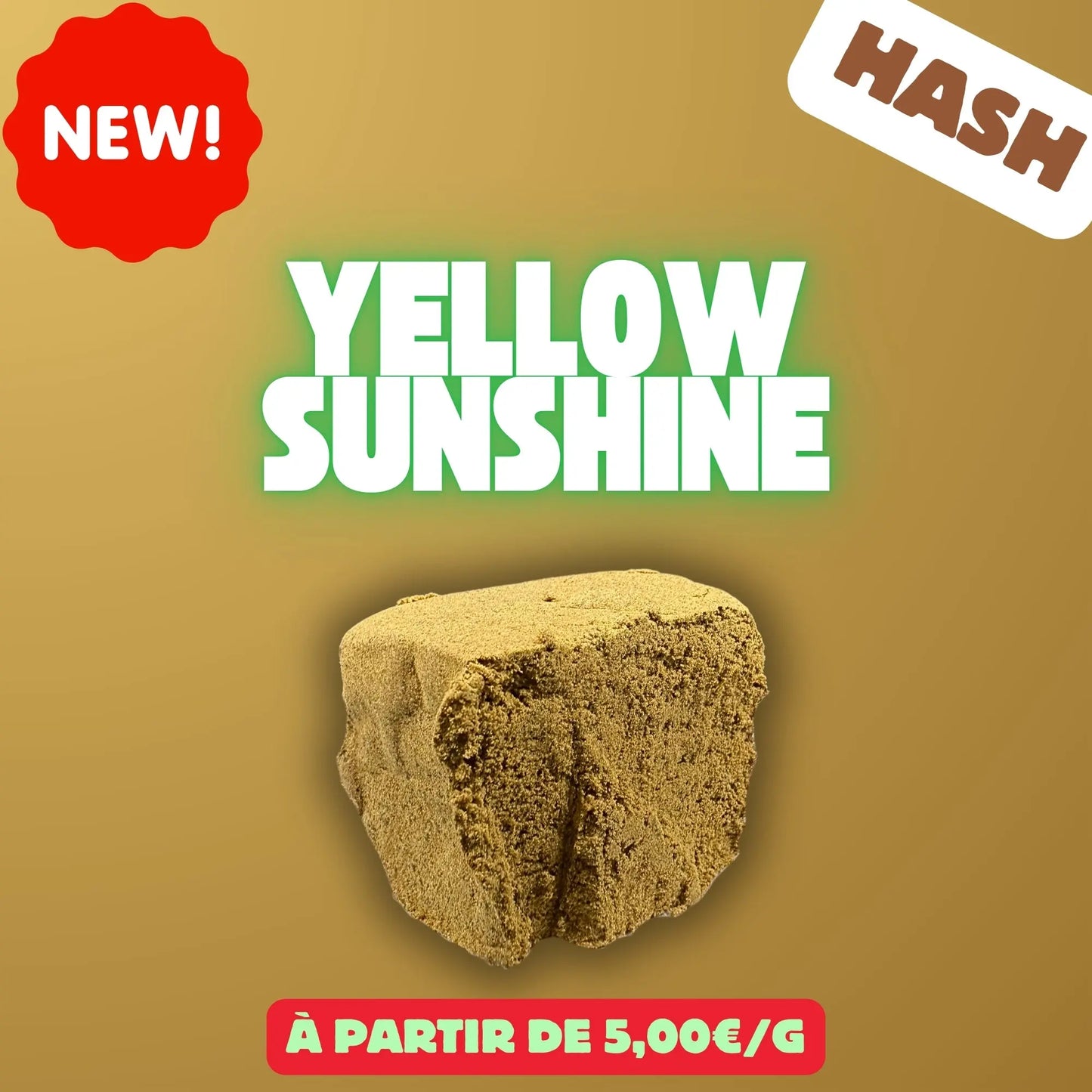 Yellow sunshine (Résine) EASYQUAL CBD SHOP
